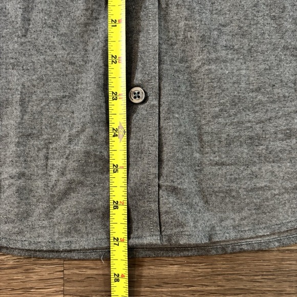 Ash & Erie Heather Charcoal Brushed Shirt Men's Size Medium - Picture 5 of 7